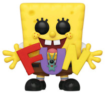 SpongeBob Squarepants - SpongeBob Squarepants with Plankton holding FUN Pop! Vinyl Figure (RS)