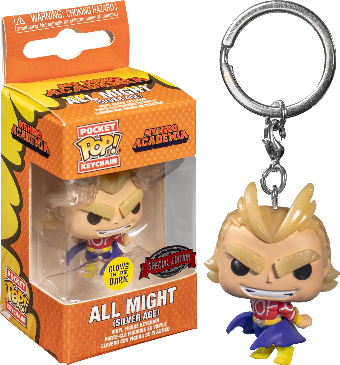 My Hero Academia - All Might Silver Age Glow in the Dark Pocket Pop