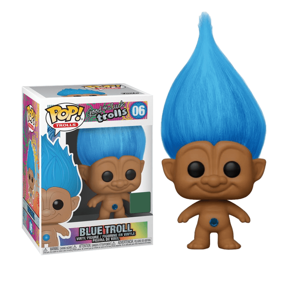 blue troll doll