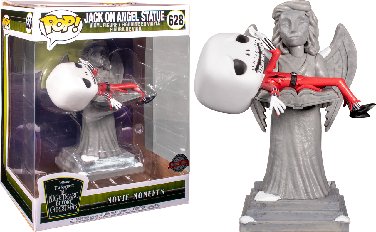 The Nightmare Before Christmas Jack Skellington On Angel Statue Movie Moments Pop Vinyl Figure The Nightmare Before Christmas Jack Skellington On Angel Statue Movie Moments Pop Vinyl Figure