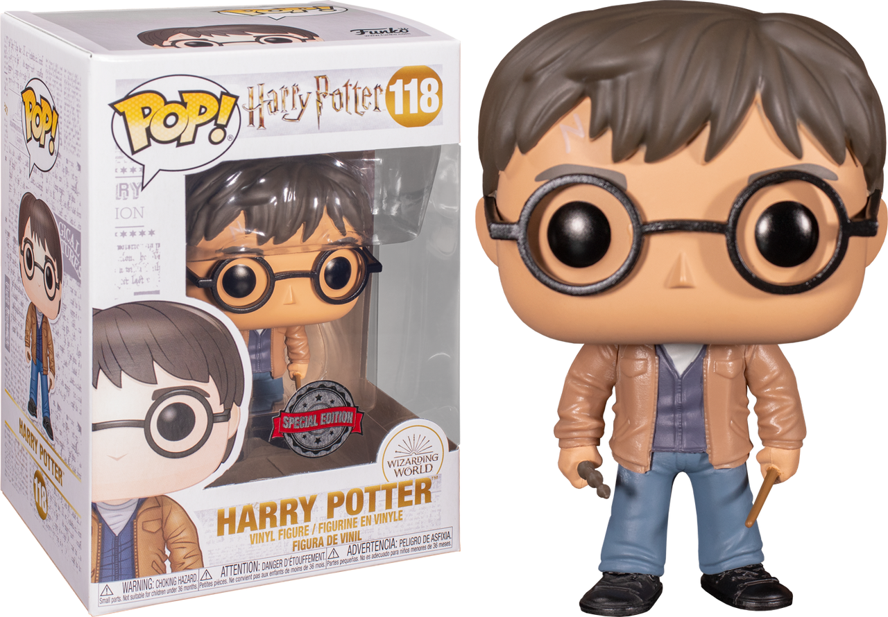 -FUN47345-FUNKO Vinyl Harry with Two Wands US Exclusive Pop Harry Potter RS