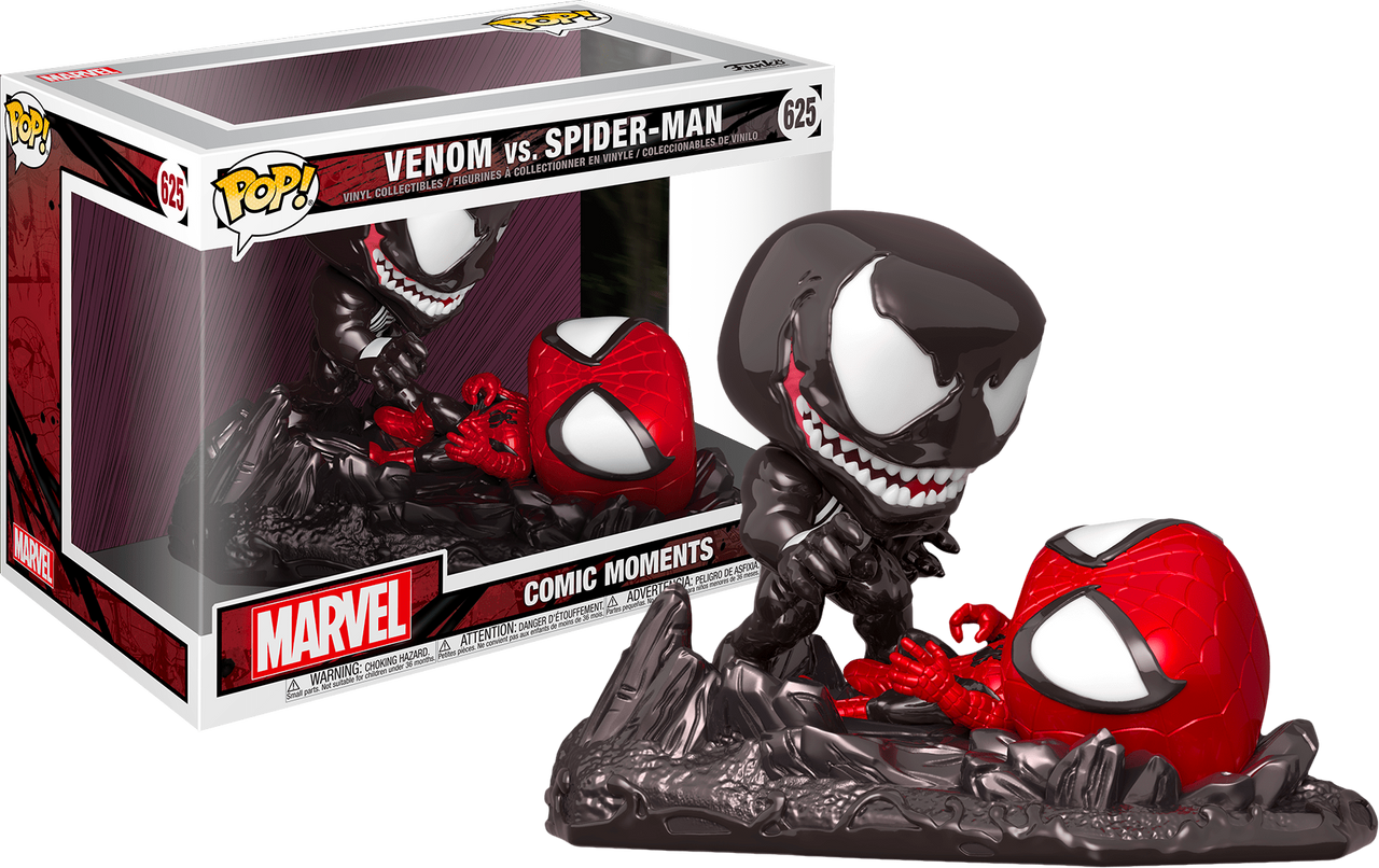 Spider-Man - Venom vs Spider-Man Metallic Comic Moments Pop! Vinyl Figure  2-Pack