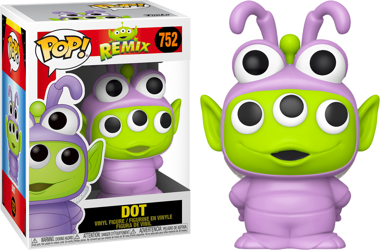 Pixar Alien Remix Dot Pop Vinyl Figure