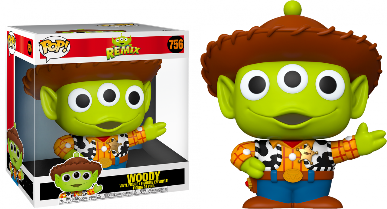 Pixar Alien Remix Woody 10 Pop Vinyl Figure
