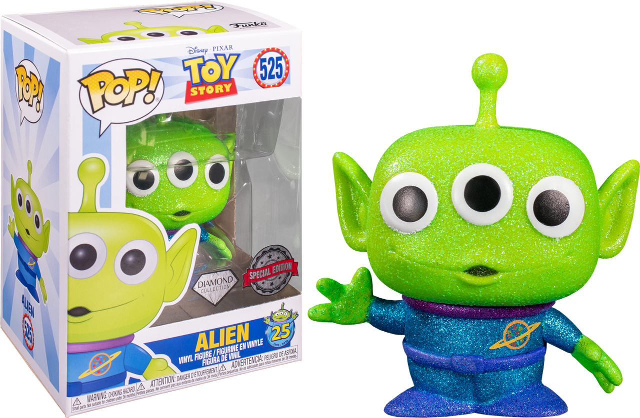 Toy Story 4 Alien Diamond Glitter Pop Vinyl Figure