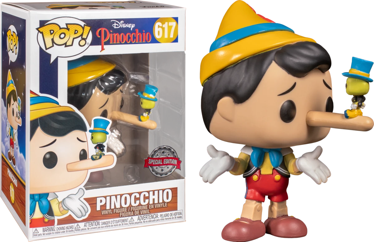 Pinocchio Pinocchio With Jiminy Cricket Pop Vinyl Figure