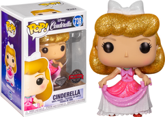 Cinderella - Cinderella in Pink Dress Diamond Glitter Pop! Vinyl Figure