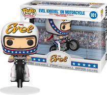 Evel Knievel - Evel Knievel with Motorcycle Pop! Ride Vinyl Figure
