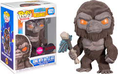 Godzilla vs Kong - Kong with Scepter Flocked Pop! Vinyl Figure