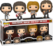 Queen - Freddie Mercury, Roger Taylor, Brian May & John Deacon Pop! Vinyl Figure 4-Pack