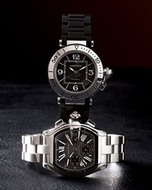 Large Roadster Steel Chronograph &amp;amp; Pasha Seatimer Watch