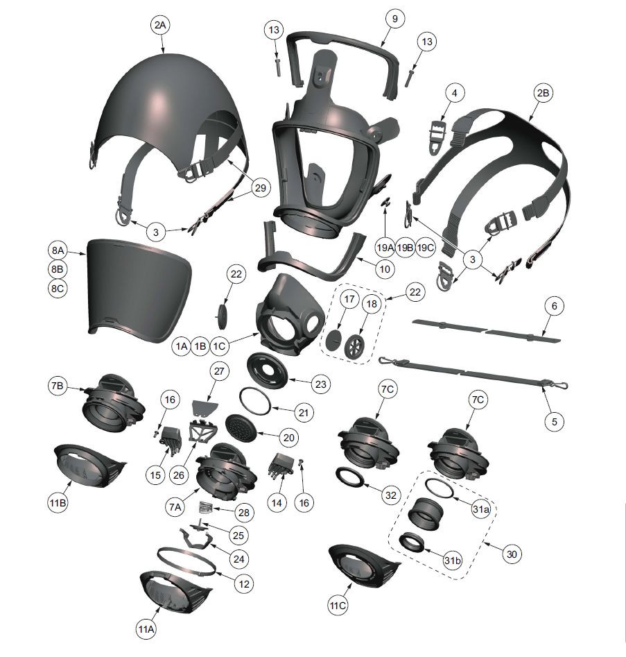 MSA 10144187SP Cover, Component Hsg, G1 Fp, SpareTestEquipmentUSA