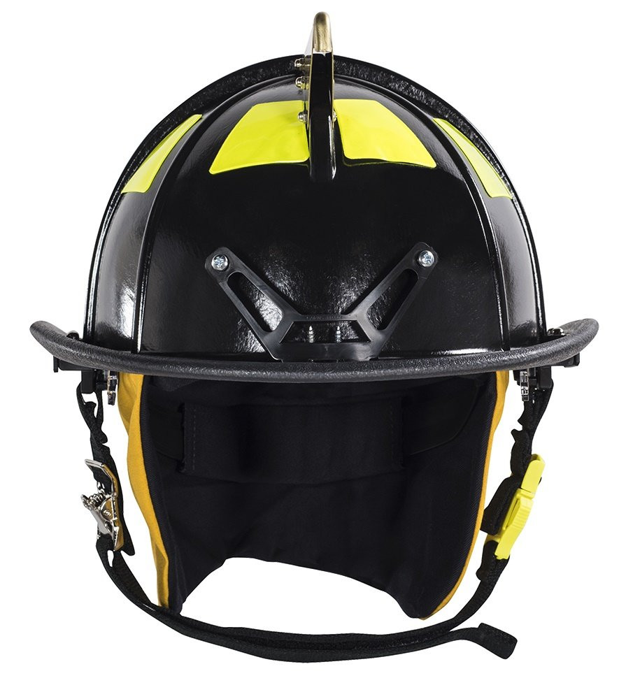 MSA 1044DSB Helmet,1044 Def,Fire, Blk, Clr, StdTestEquipmentUSA
