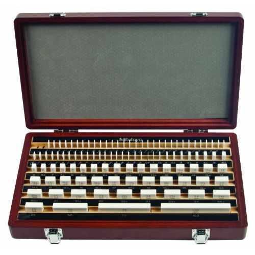 Mitutoyo 51633726 112 Piece Metric Gage Block Set Rectangular, Cera