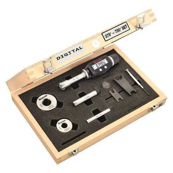 STARRETT 207Z Can Seam Micrometer,Snub Nose,0-0.375/"