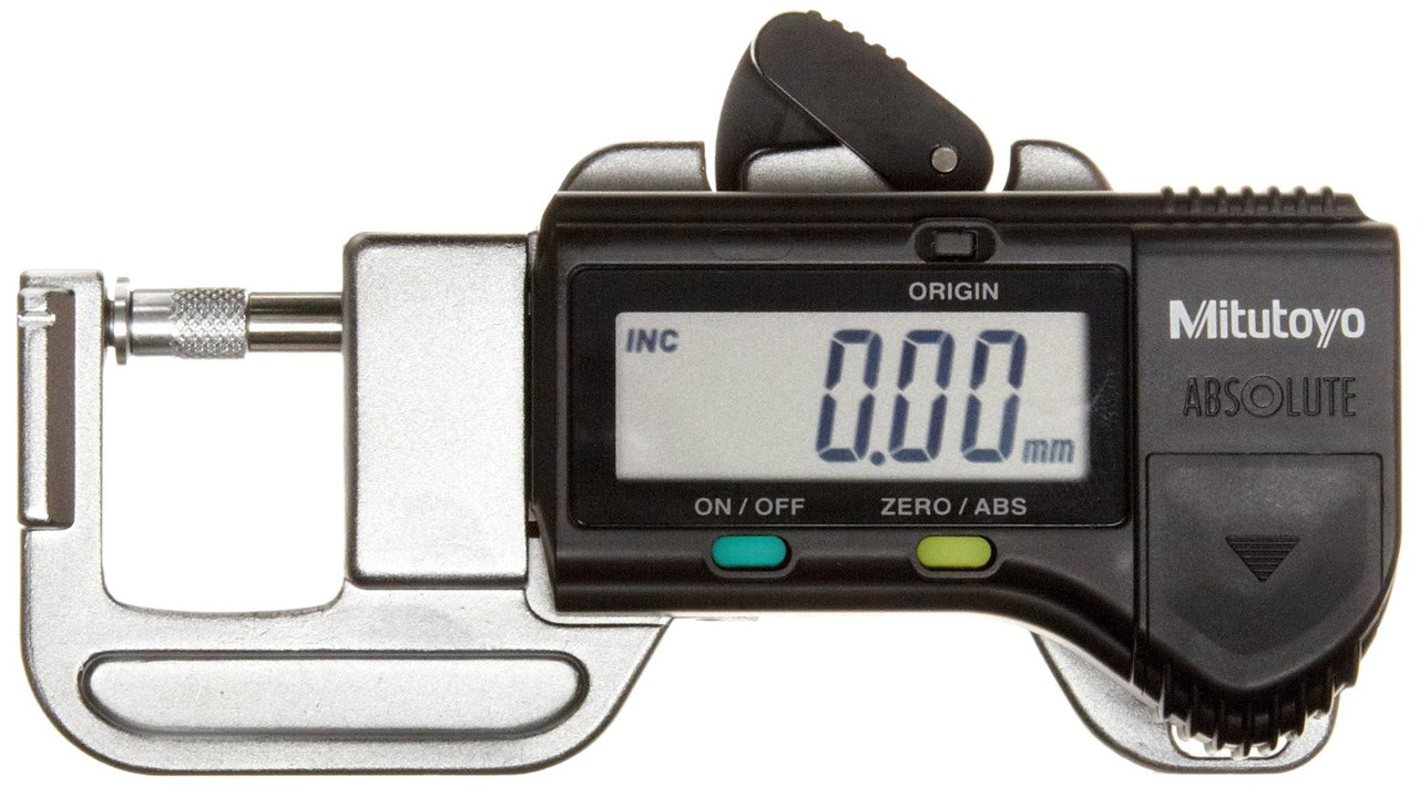 Mitutoyo 70011820 Quick Mini Digital Thickness Gauge, Inch/Metric, 0