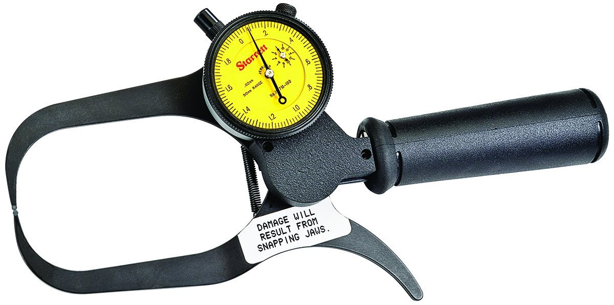 Starrett OUTSIDE DIAL CALIPER GAGE, 050mmTestEquipmentUSA