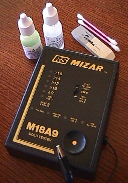 Chemical Kit for ET-18 or M-18-A9 Mizar Gold Testers Activator and Electrolyte 