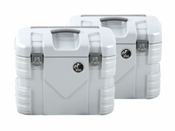 Hepco & Becker GOBI 37 Litre Side Case Set (Silver / Aluminium Look)
