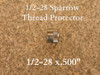 This thread protector will fit all of our 1/2-28 sparrow adapters.