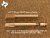 Twin Tech Tactical 4 1/2" threaded barrel (SR22TB4.5)  for Ruger SR 22  4 1/2" model #03620 with the standard 1/2-28 adapter (SR22ELTBA) detached.