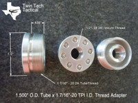 1 7/16"-20 x 1/2"-28 (D) size Shroud Tube Adapter