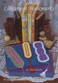 Image of Craft Moods book BK28 A Crocheted Library of Bookmarks by Vicki Moodie.