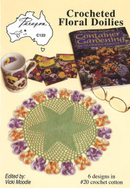 Image of Paragon book PARC122, Crocheted Floral Doilies, edited by Vicki Moodie.
