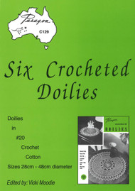 Image of Paragon book PARC129, Six Crocheted Doilies, edited by Vicki Moodie.