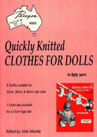 Image of Cover of Paragon knitting book PARK633 Quickly Knitted Clothes for Dolls.