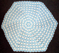 CMPATC041 - Hexagonal Baby Blanket (8ply)