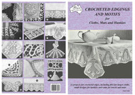 Cover image of Paragon heritage crochet book PARC145R Crocheted Edgings and Motifs for Cloths, Mats and Hankies.