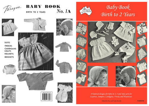 Cover image of Paragon heritage knitting book PARK01R Baby Book Birth to 2 years.