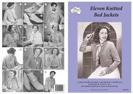 Image of cover of Paragon heritage knitting book PARK73R Eleven Knitted Bed Jackets.