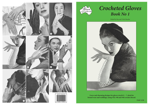 Cover image of Paragon heritage crochet book PARC113R Crocheted Gloves Book No 1.