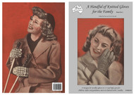 Image of front cover of Paragon heritage knitting book PARK51R A Handful of Knitted Gloves for the Family Book 2.