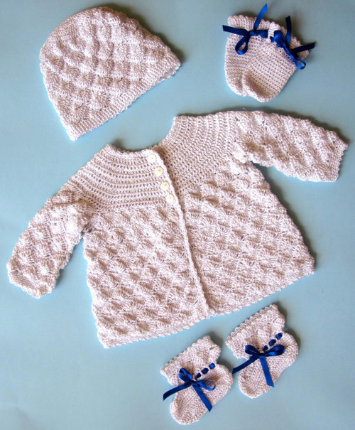 CMPATC072PDF No Seams Baby Set in Cotton - Craft Moods