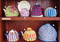 Project Images of Australian Craft Moods book BK32 Showtime Tea Cosies by Vicki Moodie.