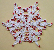 CMPATC028PDF - Christmas Tree Ornament - Beaded Snowflake