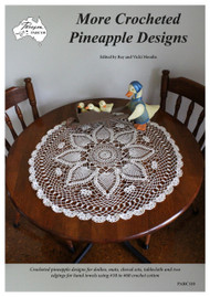 Craft Moods (Paragon book) PARC110(A4) More Crocheted Pineapple Designs, cover image showing coffee table cloth
