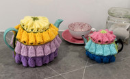 Image of Craft Moods knitting pattern by Vicki Moodie, CMPATK006, Lupin Tea Cosy (2 cup and 4 - 6 cup).