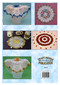 Back cover of Craft Moods book BK38 (A4), Stylish Jug Covers by Vicki Moodie, 5 stunning crocheted jug covers - 21cm to 25cm diameter all using #20 crochet cotton, showing finished articles.