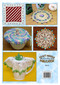 Back cover of Craft Moods book BK39 (A4), Distinctive Jug Covers to Crochet by Vicki Moodie, 5 distinctive jug covers and a wine glass cover to crochet using #20 crochet thread - showing finished articles.