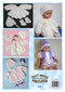 Back cover of Craft Moods publication BK4 (A4), Crocheted Baby Outfits - Newborn to 9 months, by Vicki Moodie, 5 crocheted sets for baby using 4ply cotton, 3/4ply baby yarn, rayon and #5 perle cotton.