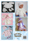Back cover of Craft Moods publication BK40 (A4), Crocheted Baby Outfits - Newborn to 9 months, by Vicki Moodie, 5 crocheted sets for baby using 4ply cotton, 3/4ply baby yarn, rayon and #5 perle cotton.
