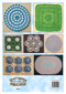 Back cover of Craft Moods publication BK43 (A4), Crocheted Doilies using Broomstick, Bavarian and Daisy Wheel, by Vicki Moodie (Australian), three different techniques to make round, oval and square doilies using 4ply, #5 perle and #10 crochet cotton.