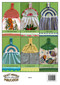 Rear cover image of Craft Moods publication BK46 (A4) Crocheted Towel Tops with a Difference, by Vicki Moodie, Australian, 6 towel tops to crochet in #10 thread / #5 perle, all tops have matching bottom edges, showing finished articles.