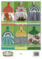 Rear cover image of Craft Moods publication BK46 (A4) Crocheted Towel Tops with a Difference, by Vicki Moodie, Australian, 6 towel tops to crochet in #10 thread / #5 perle, all tops have matching bottom edges, showing finished articles.