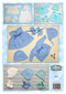 Back cover image of Australian Craft Moods book BK47 More Crocheted Outfits for Dolls and Prem Babies, by Vicki Moodie, 3 Layettes (comprised of matinee jacket, dress, bonnet, bootees and beanie) crocheted in 3ply yarn all suitable for 16" (40cm) dolls or prem babies and a 60cm square V-stitch rug in both 3ply and 4ply yarn.