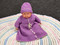 Image of Craft Moods crochet pattern CMPATC111 Baby Carry Coat and Beanie by Vicki Moodie.